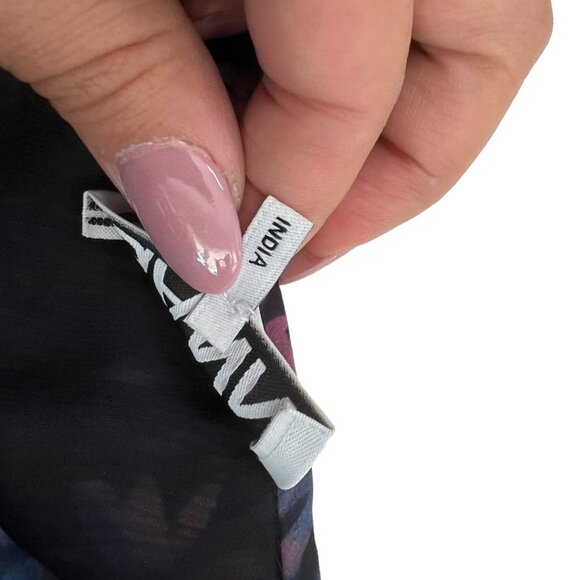 Ganni Floral Pleated Georgette Smock Blouse Purple Size FR 40 US 8-10 M Coquette - Picture 11 of 13